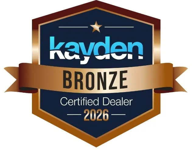 Kayden Bronze Certified Dealer badge for 2026